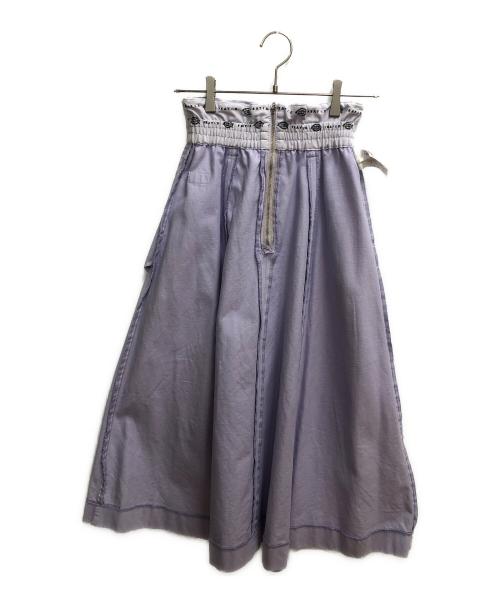 FRAY ID（フレイ アイディー）FRAY ID (フレイ アイディー) Dickies (ディッキーズ) ベルトフレアスカート パープル サイズ:SIZE 0の古着・服飾アイテム