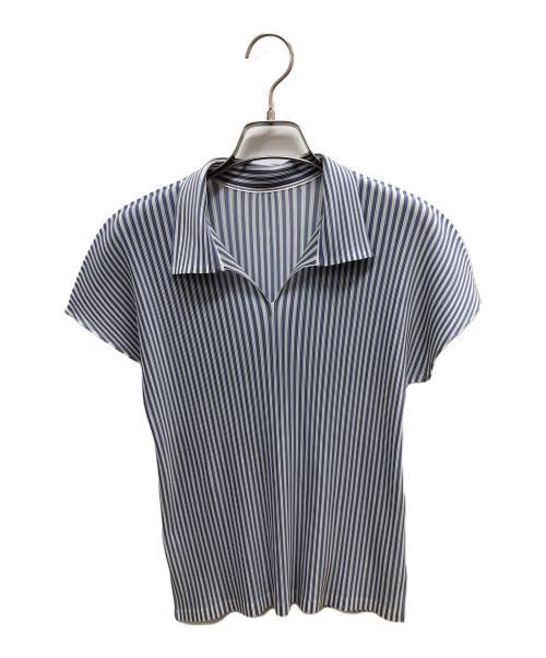 PLEATS PLEASE（プリーツプリーズ）PLEATS PLEASE (プリーツプリーズ) 半袖カットソー スカイブルー サイズ:SIZE Freeの古着・服飾アイテム