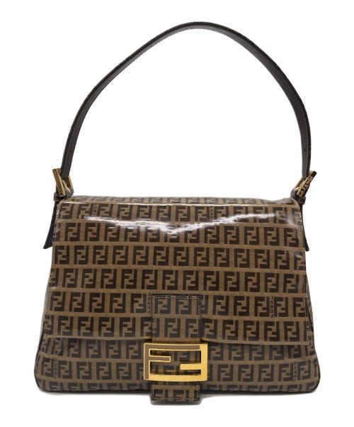 FENDI（フェンディ）FENDI (フェンディ) ズッキーノ　ワンショルダーバッグ ベージュの古着・服飾アイテム