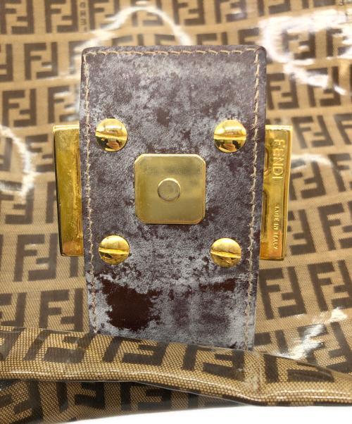 FENDI（フェンディ）FENDI (フェンディ) ズッキーノ　ワンショルダーバッグ ベージュの古着・服飾アイテム