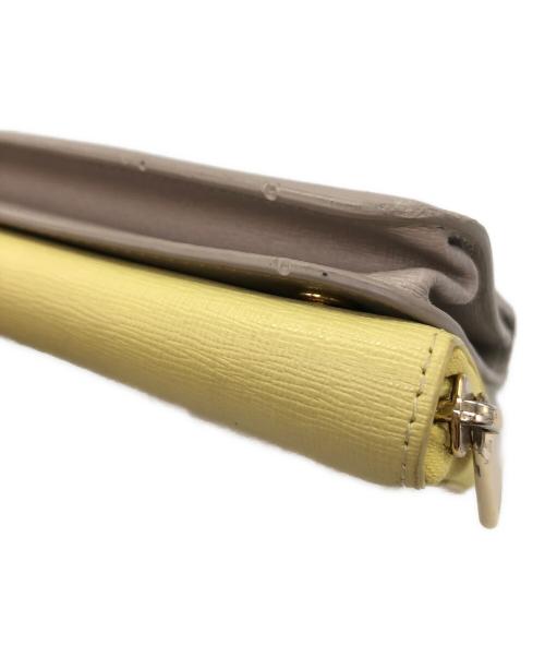 FURLA（フルラ）FURLA (フルラ) ショルダーウォレット ベージュ×イエローの古着・服飾アイテム