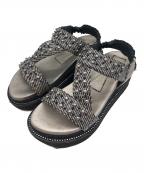 ANTEPRIMAアンテプリマ）の古着「プラットフォームスタッズサンダル オープントゥーサンダル」｜グレー