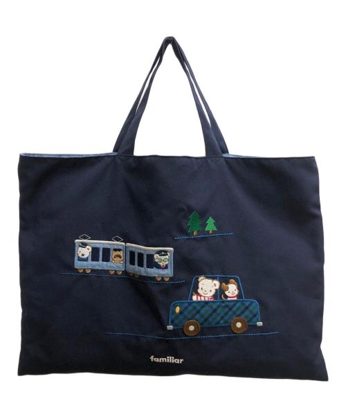 familiar（ファミリア）familiar (ファミリア) レッスンバッグ ネイビーの古着・服飾アイテム