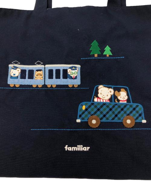 familiar（ファミリア）familiar (ファミリア) レッスンバッグ ネイビーの古着・服飾アイテム