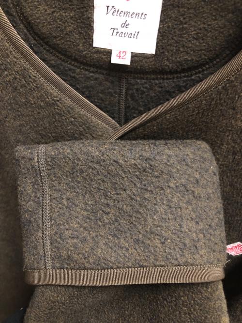 DANTON（ダントン）DANTON (ダントン) フリースカーディガン オリーブ サイズ:SIZE 42の古着・服飾アイテム