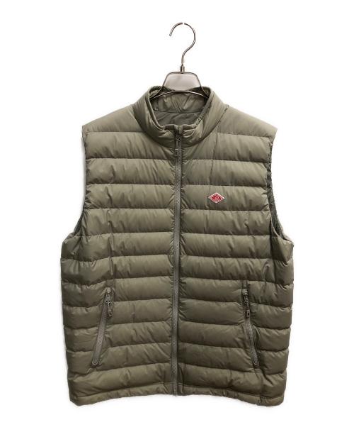 DANTON（ダントン）DANTON (ダントン) ミドルダウン スタンドカラー ベスト ダウンベスト カーキ サイズ:SIZE Lの古着・服飾アイテム