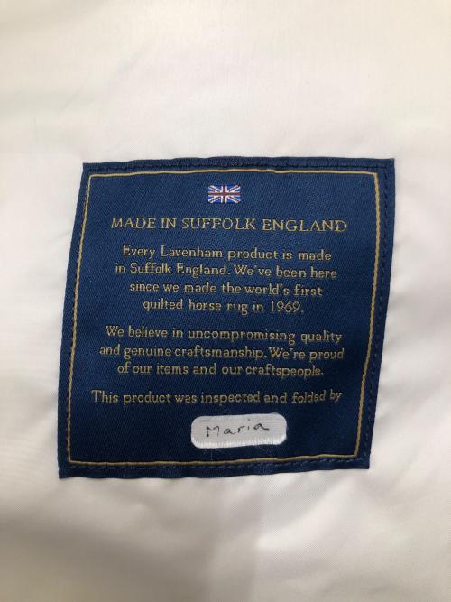 LAVENHAM（ラベンハム）LAVENHAM (ラベンハム) BEAUTY&YOUTH (ビューティーアンドユース) キルティングブルゾン アイボリー サイズ:SIZE Lの古着・服飾アイテム