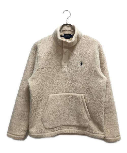 POLO RALPH LAUREN（ポロ・ラルフローレン）POLO RALPH LAUREN (ポロ・ラルフローレン) ボアフリースジャケット アイボリー サイズ:SIZE Mの古着・服飾アイテム
