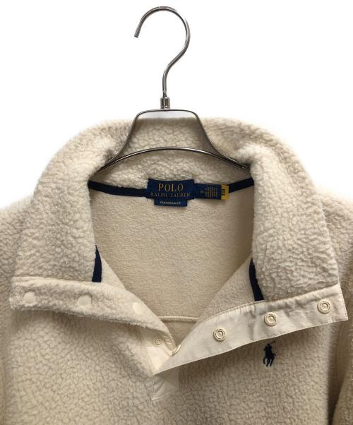POLO RALPH LAUREN（ポロ・ラルフローレン）POLO RALPH LAUREN (ポロ・ラルフローレン) ボアフリースジャケット アイボリー サイズ:SIZE Mの古着・服飾アイテム