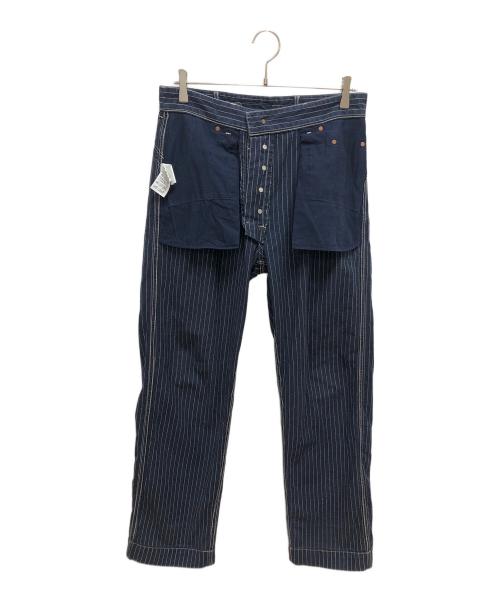SCHOTT BROS.（ショット）SCHOTT BROS. (ショットブロス) OLD HICKORY DENIM PANTS ストライプデニムパンツ ネイビー サイズ:SIZE 81cm (W32)の古着・服飾アイテム
