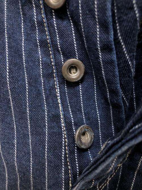SCHOTT BROS.（ショット）SCHOTT BROS. (ショットブロス) OLD HICKORY DENIM PANTS ストライプデニムパンツ ネイビー サイズ:SIZE 81cm (W32)の古着・服飾アイテム