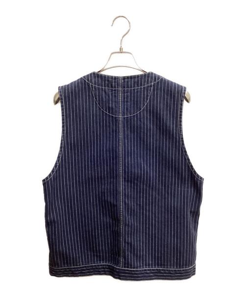 SCHOTT BROS.（ショット）SCHOTT BROS. (ショットブロス) OLD HICKORY DENIM VEST ストライプデニムベスト ネイビー サイズ:SIZE Lの古着・服飾アイテム