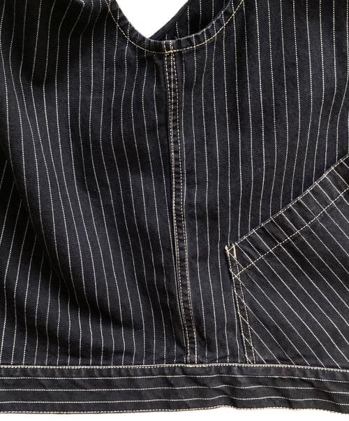 SCHOTT BROS.（ショット）SCHOTT BROS. (ショットブロス) OLD HICKORY DENIM VEST ストライプデニムベスト ネイビー サイズ:SIZE Lの古着・服飾アイテム