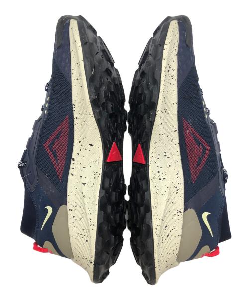 NIKE（ナイキ）NIKE (ナイキ) ペガサストレイル 3 ゴアテックス オブシディアン ネイビー×レッド サイズ:SIZE 28cm 未使用品の古着・服飾アイテム