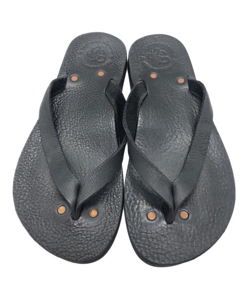 Browns（ブラウンズ）Browns (ブラウンズ) レザーサンダル ブラック サイズ:SIZE 8の古着・服飾アイテム