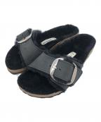 BIRKENSTOCKビルケンシュトック）の古着「MADRID BIG BUCKLE SHEARLING（マドリッド ビッグバックル シャーリング）」｜ブラック
