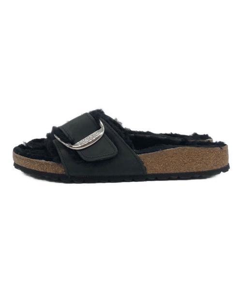 BIRKENSTOCK（ビルケンシュトック）BIRKENSTOCK (ビルケンシュトック) MADRID BIG BUCKLE SHEARLING（マドリッド ビッグバックル シャーリング） ブラック サイズ:SIZE 24.5cmの古着・服飾アイテム