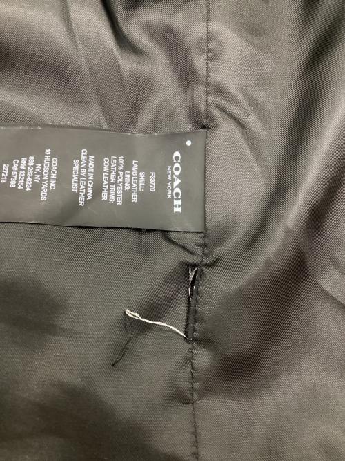 COACH（コーチ）COACH (コーチ) シングルライダースジャケット ブラック サイズ:SIZE Lの古着・服飾アイテム