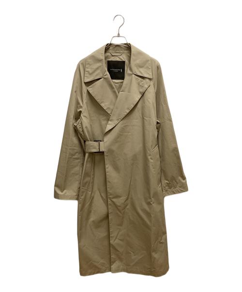 MACKINTOSH LONDON（マッキントッシュ ロンドン）MACKINTOSH LONDON (マッキントッシュ ロンドン) コットンウェザータイロッケンコート ベージュ サイズ:SIZE 42の古着・服飾アイテム