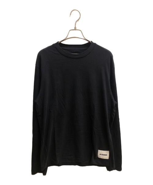 JIL SANDER+（ジルサンダープラス）JIL SANDER+ (ジルサンダープラス) クルーネックカットソー 長袖Tシャツ ネイビー サイズ:SIZE XLの古着・服飾アイテム