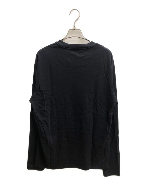 JIL SANDER+（ジルサンダープラス）JIL SANDER+ (ジルサンダープラス) クルーネックカットソー 長袖Tシャツ ネイビー サイズ:SIZE XLの古着・服飾アイテム