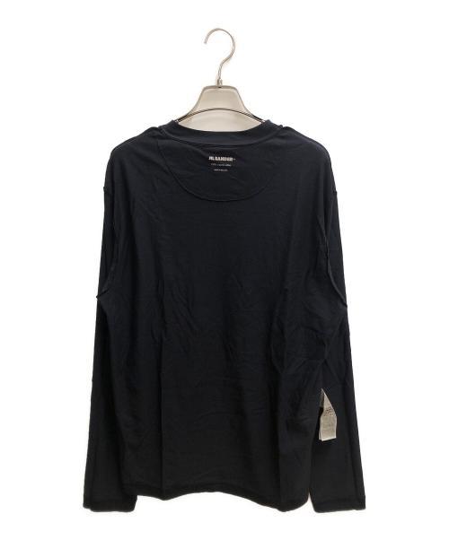 JIL SANDER+（ジルサンダープラス）JIL SANDER+ (ジルサンダープラス) クルーネックカットソー 長袖Tシャツ ネイビー サイズ:SIZE XLの古着・服飾アイテム