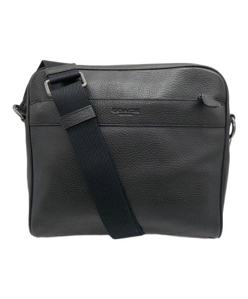 COACH（コーチ）COACH (コーチ) レザーショルダーバッグ ブラックの古着・服飾アイテム