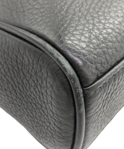 COACH（コーチ）COACH (コーチ) レザーショルダーバッグ ブラックの古着・服飾アイテム