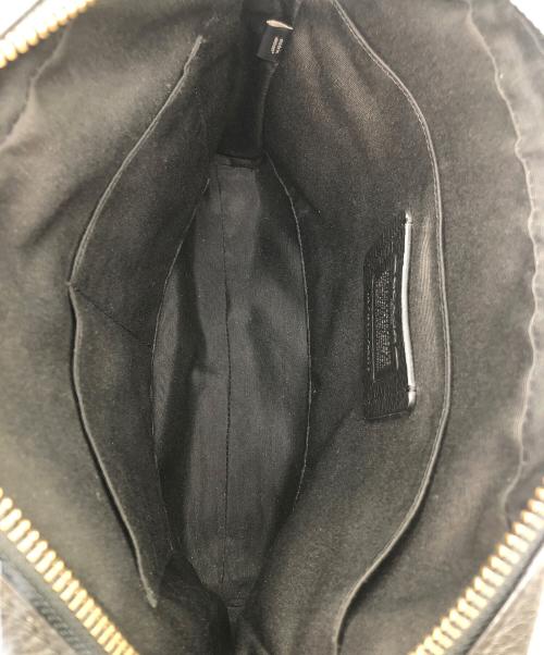 COACH（コーチ）COACH (コーチ) レザーショルダーバッグ ブラックの古着・服飾アイテム