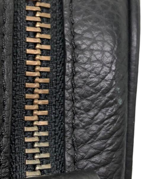 COACH（コーチ）COACH (コーチ) レザーショルダーバッグ ブラックの古着・服飾アイテム