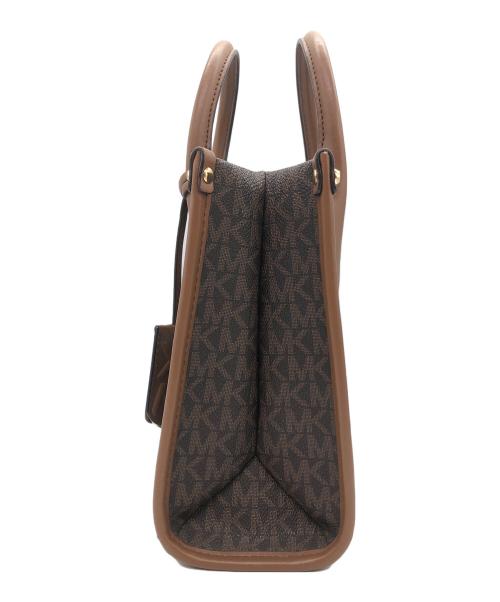MICHAEL KORS（マイケル・コース）MICHAEL KORS (マイケルコース) MIRELLA SM SHOPPER TZ XBODY 2WAYバッグ ブラウンの古着・服飾アイテム