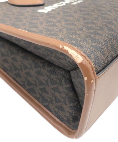 MICHAEL KORS（マイケル・コース）MICHAEL KORS (マイケルコース) MIRELLA SM SHOPPER TZ XBODY 2WAYバッグ ブラウンの古着・服飾アイテム