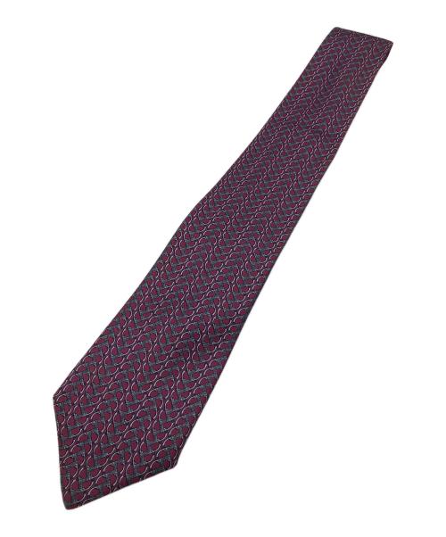 HERMES（エルメス）HERMES (エルメス) ネクタイ レッド サイズ:145㎝の古着・服飾アイテム