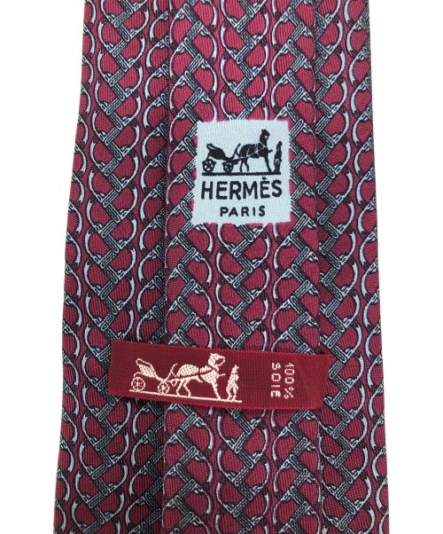 HERMES（エルメス）HERMES (エルメス) ネクタイ レッド サイズ:145㎝の古着・服飾アイテム