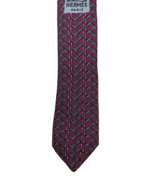 HERMES（エルメス）HERMES (エルメス) ネクタイ レッド サイズ:145㎝の古着・服飾アイテム