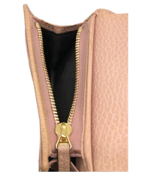 GUCCI（グッチ）GUCCI (グッチ) 2つ折り財布 ピンクの古着・服飾アイテム