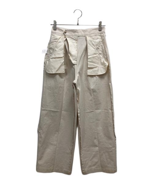 DANTON（ダントン）DANTON (ダントン) ストレッチ 2タック ワイドパンツ ベージュ サイズ:SIZE 36の古着・服飾アイテム