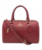 COACHコーチ）の古着「ローアンサッチェル　2WAYショルダーバッグ」｜レッド