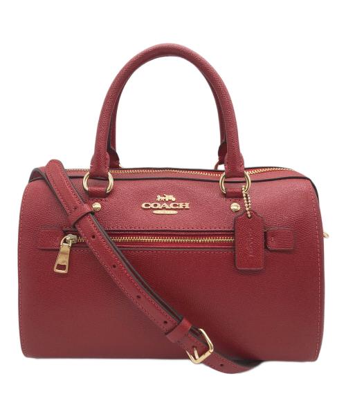 COACH（コーチ）COACH (コーチ) ローアンサッチェル　2WAYショルダーバッグ レッドの古着・服飾アイテム
