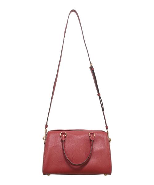 COACH（コーチ）COACH (コーチ) ローアンサッチェル　2WAYショルダーバッグ レッドの古着・服飾アイテム