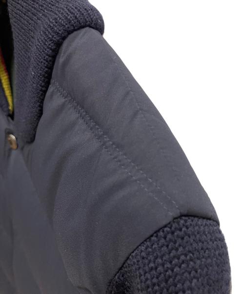 PAUL SMITH（ポールスミス）Paul Smith (ポールスミス) ミックスアップダウンブルゾン ダウンジャケット ネイビー×グリーン サイズ:SIZE Mの古着・服飾アイテム