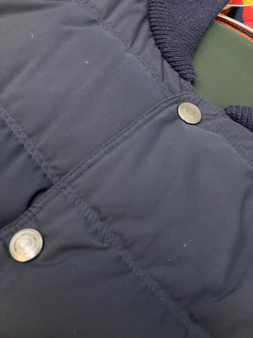 PAUL SMITH（ポールスミス）Paul Smith (ポールスミス) ミックスアップダウンブルゾン ダウンジャケット ネイビー×グリーン サイズ:SIZE Mの古着・服飾アイテム