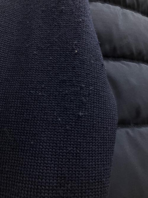 PAUL SMITH（ポールスミス）Paul Smith (ポールスミス) ミックスアップダウンブルゾン ダウンジャケット ネイビー×グリーン サイズ:SIZE Mの古着・服飾アイテム