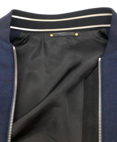 PAUL SMITH（ポールスミス）Paul Smith (ポールスミス) アームラムレザー切替ジャケット パープル×ブラック サイズ:SIZE Lの古着・服飾アイテム