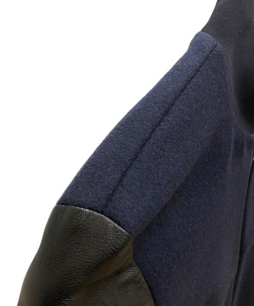 PAUL SMITH（ポールスミス）Paul Smith (ポールスミス) アームラムレザー切替ジャケット パープル×ブラック サイズ:SIZE Lの古着・服飾アイテム