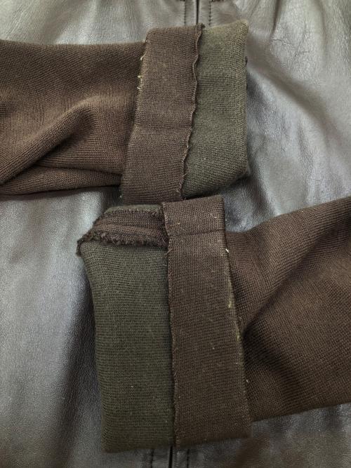 PAUL SMITH（ポールスミス）PAUL SMITH (ポールスミス) 袖切り替えレザージャケット ブラウン×ブラック サイズ:SIZE Mの古着・服飾アイテム