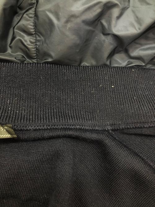 PRADA（プラダ）PRADA (プラダ) ニット切り替えナイロンジャケットパーカー ダウンジャケット ネイビー サイズ:SIZE 52の古着・服飾アイテム