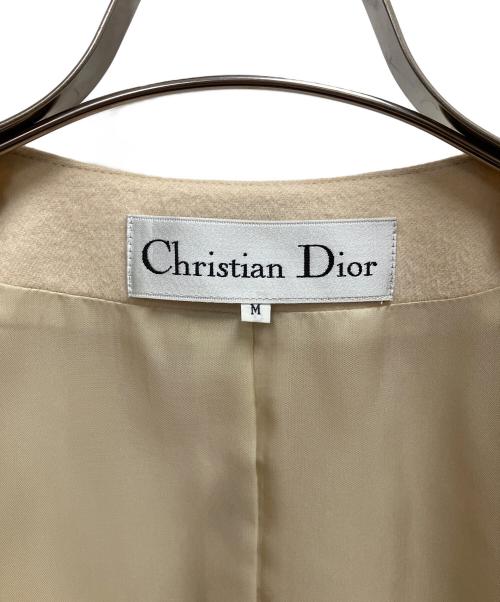 Christian Dior（クリスチャン ディオール）Christian Dior (クリスチャン ディオール) ヴィンテージノーカラージャケット アイボリー サイズ:SIZE Mの古着・服飾アイテム