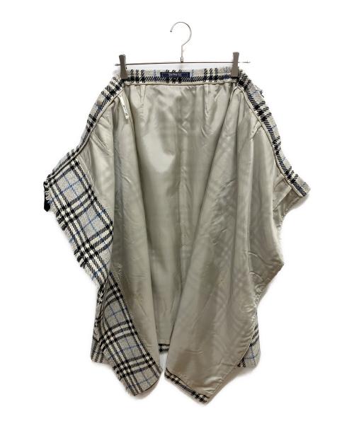 Burberry's（バーバリー）Burberry's (バーバリーズ) ラップスカート グレー×ブラック サイズ:SIZE 13の古着・服飾アイテム