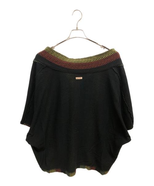 KAPITAL（キャピタル）KAPITAL (キャピタル) 接結天竺 ラスタヘリンボン バハ作務衣 プルオーバー スウェット ブラック×マルチカラー サイズ:SIZE Fの古着・服飾アイテム